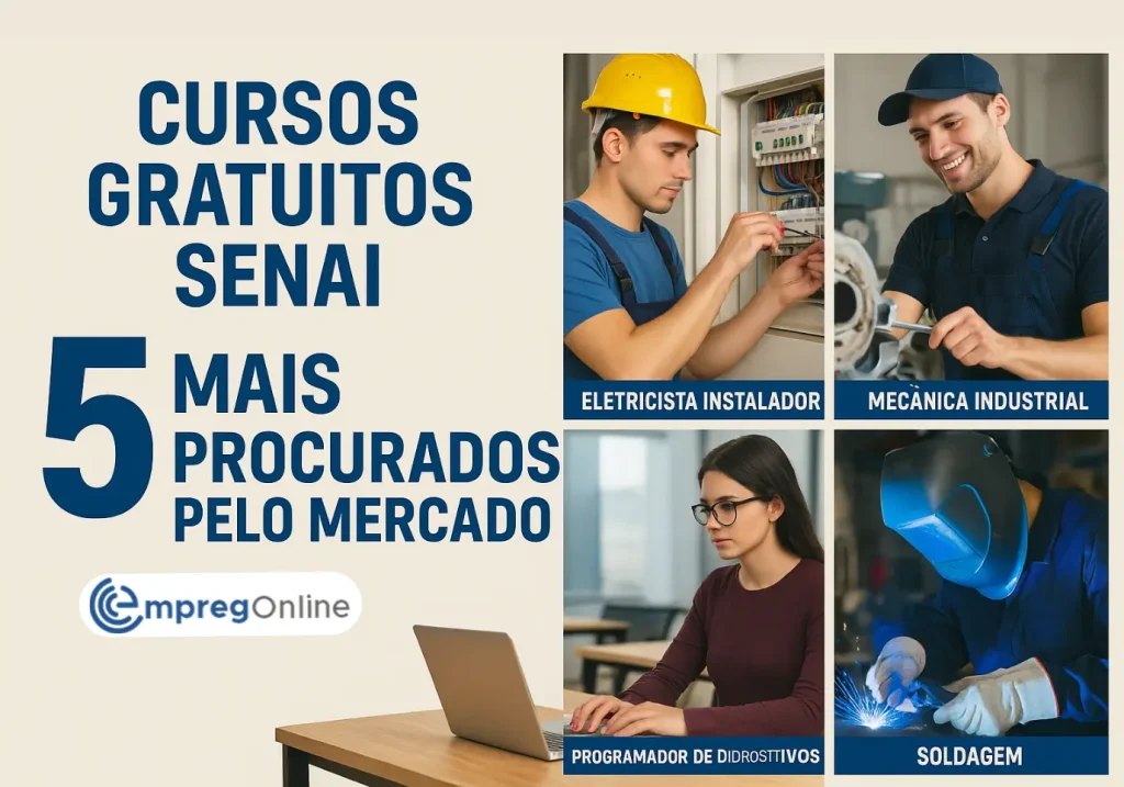 Cursos Gratuitos SENAI: 5 Mais Procurados pelo Mercado - Emprego Online
