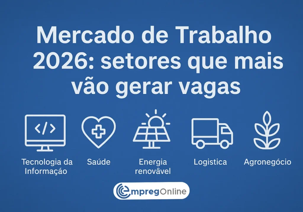 Mercado de Trabalho 2026: Setores que mais vão gerar vagas - Emprego Online