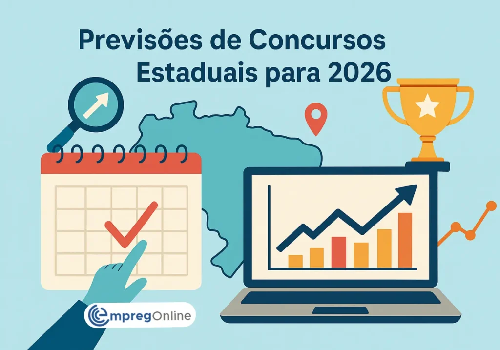 Concursos estaduais 2026 previstos: Lista de cargos - Emprego Online