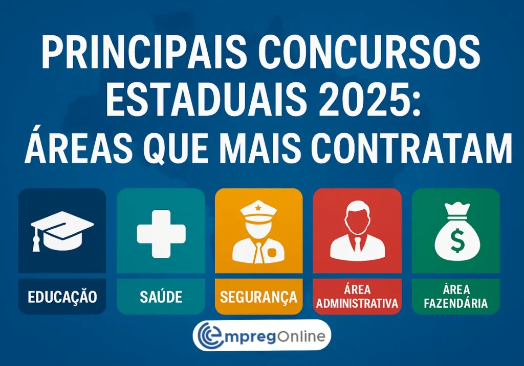 Principais Concursos Estaduais: Áreas com Mais Editais - Emprego Online