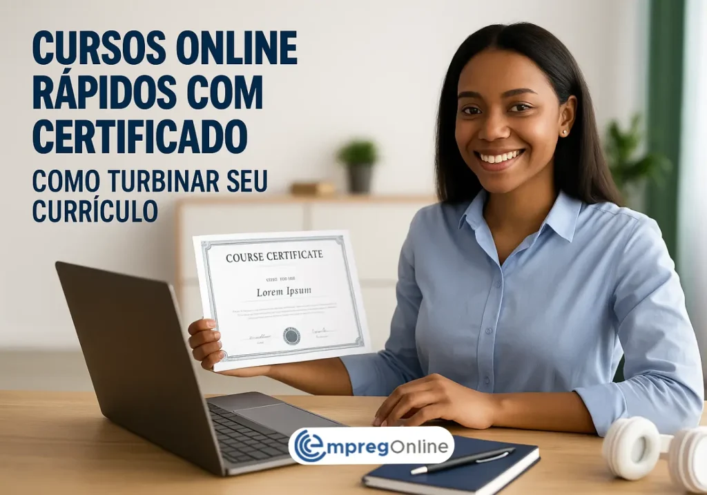 Cursos online rápidos com certificado: Como turbinar seu currículo - Emprego Online